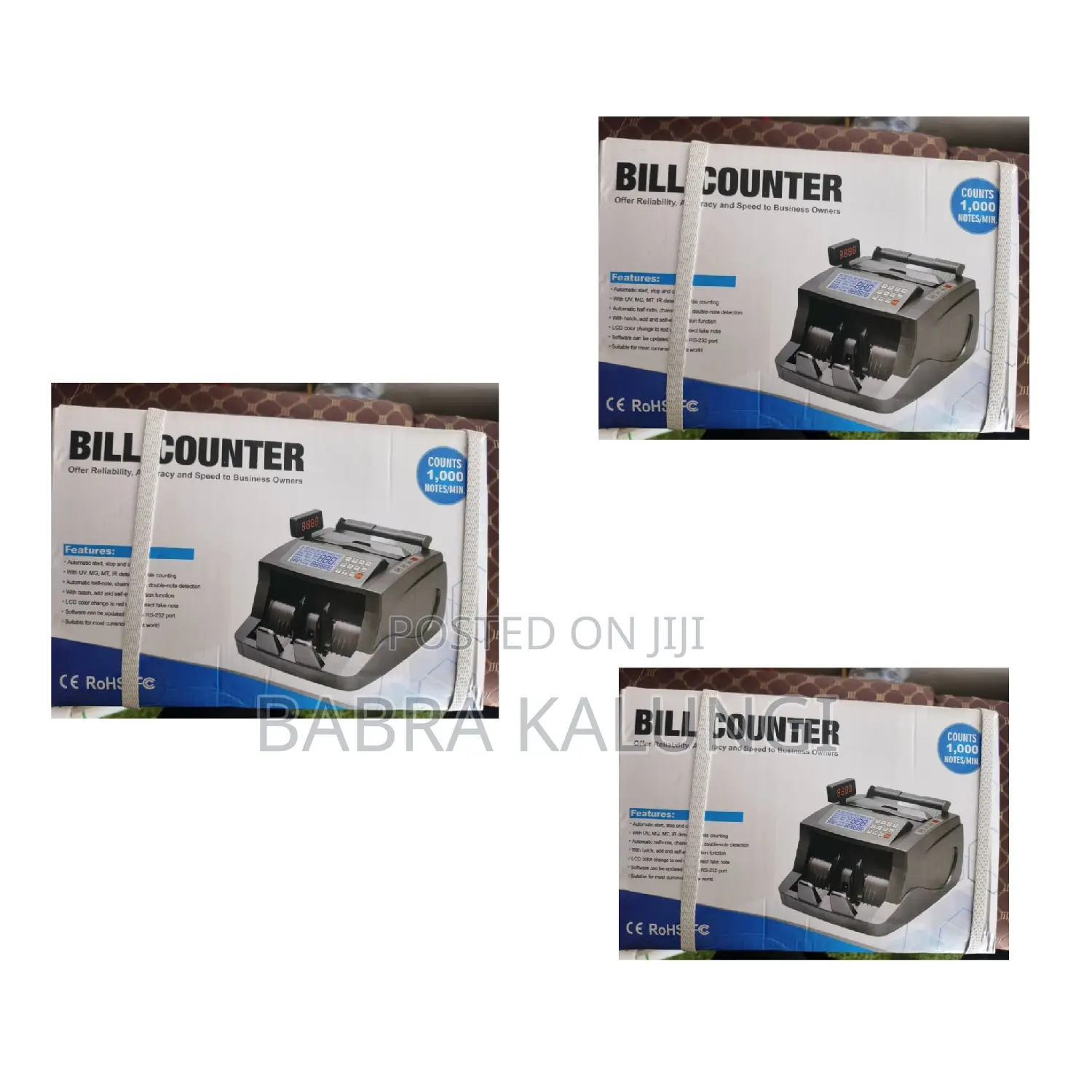 Bill Counter Machine From 1,000 Note/ Bill Counter Machine