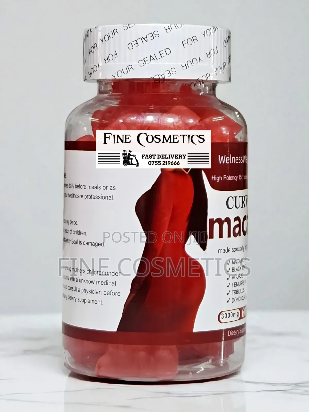 Big Booty Gummies Curves/Hip and Buttocks Enlargement Maca Gummies. 60