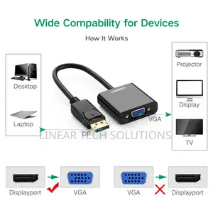 Ugreen Dp Male to Vga Female Converter