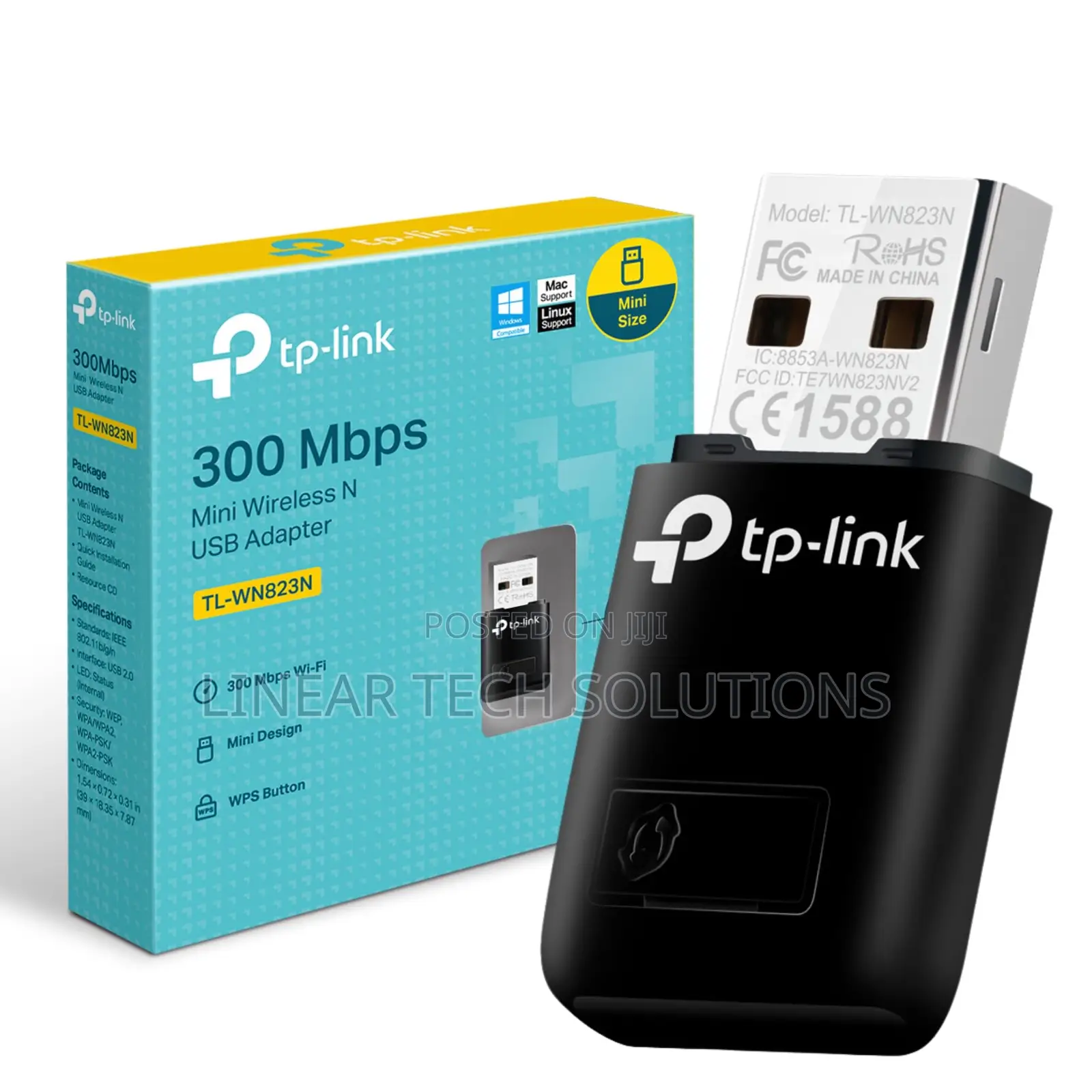 Tp-link Tl-wn823n N300 Mini Usb Wireless Wifi Network Adapter For Pc