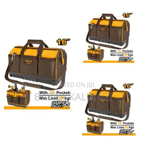 Ingco 16" Inch Tool Bag With 16 Pockets