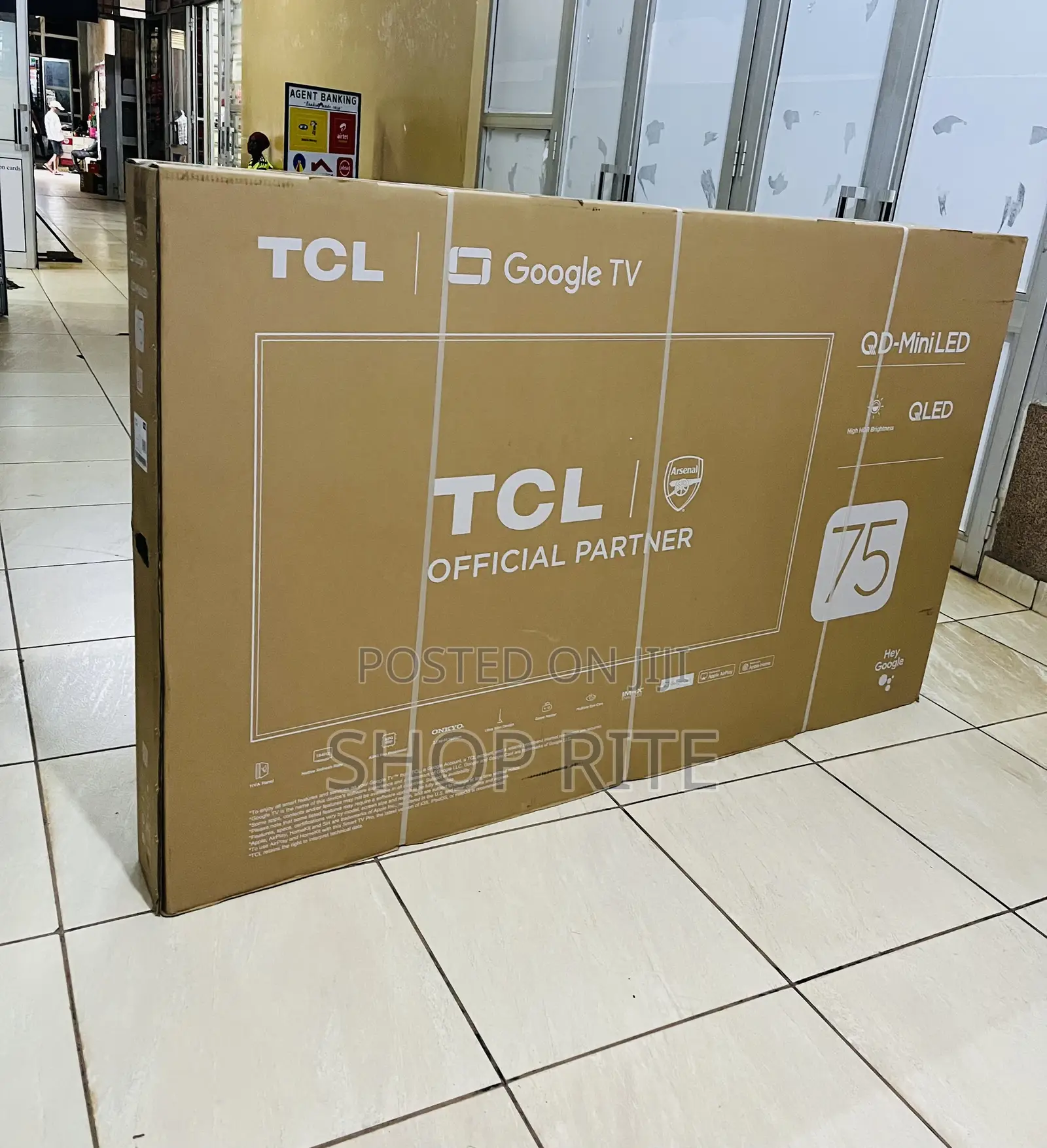 TCL Qd Mini Led Android Smart Ts -S2 Plus 75 Inches TVS
