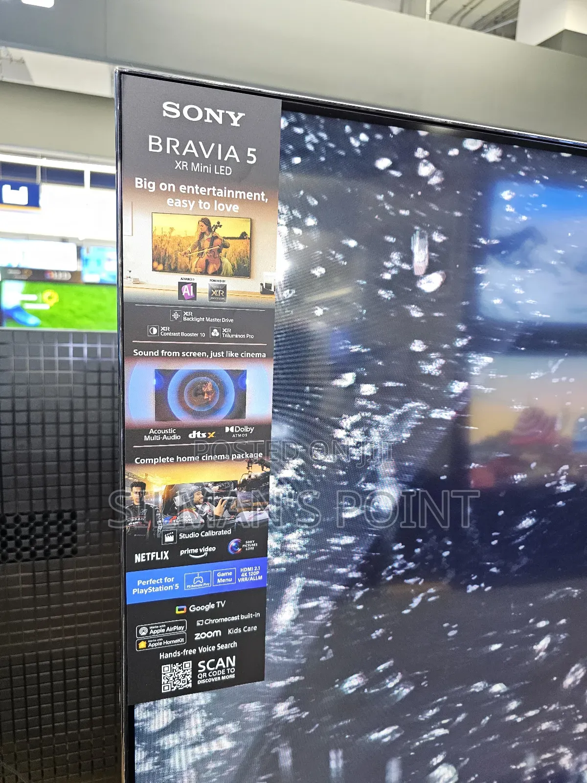 Sony 75" Bravia 5 High End Mini Led Smart Tv