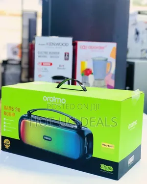 Oraimo Boom Sound Bass Dynamic Light Wireless Bluetooth Speaker -black