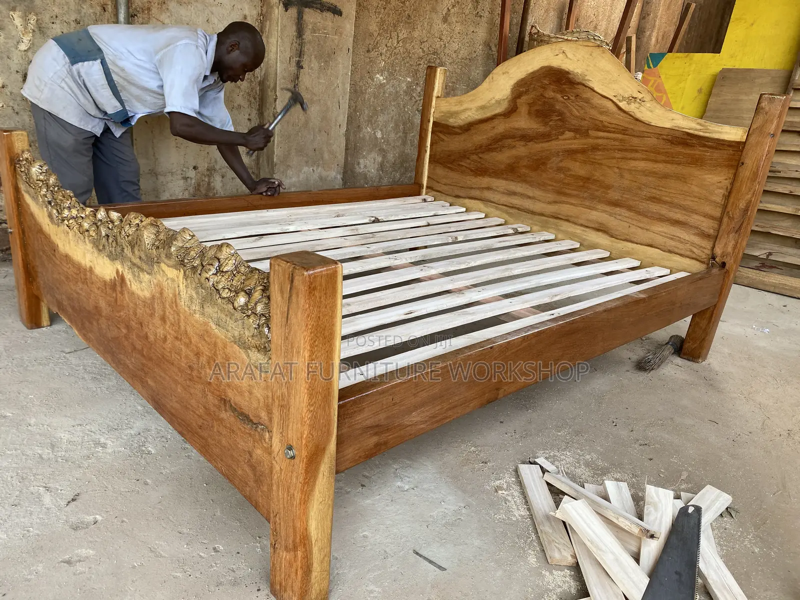 Craft Live Edge Bed