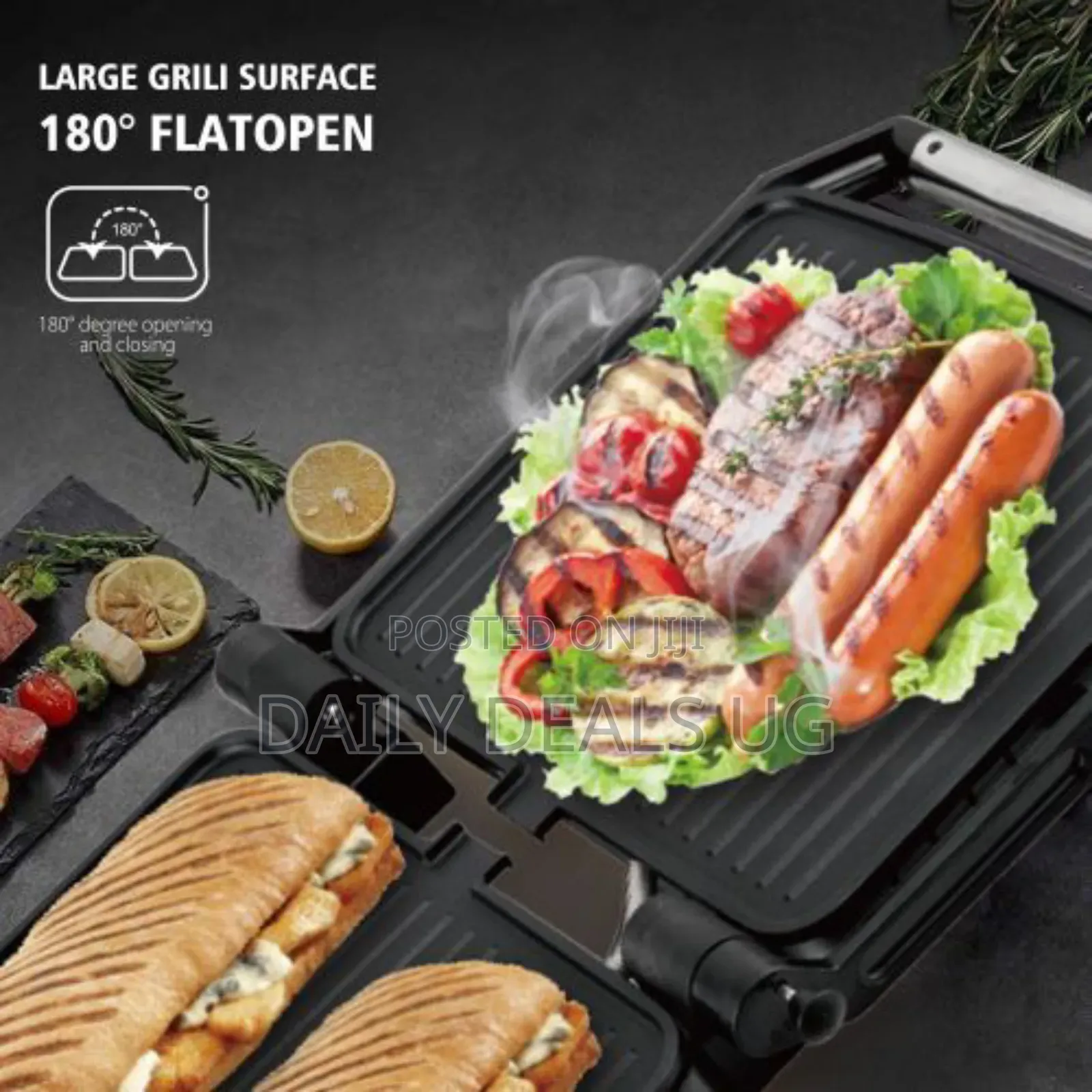 Raf Electric Grill/Sandwich Maker/Panini Press