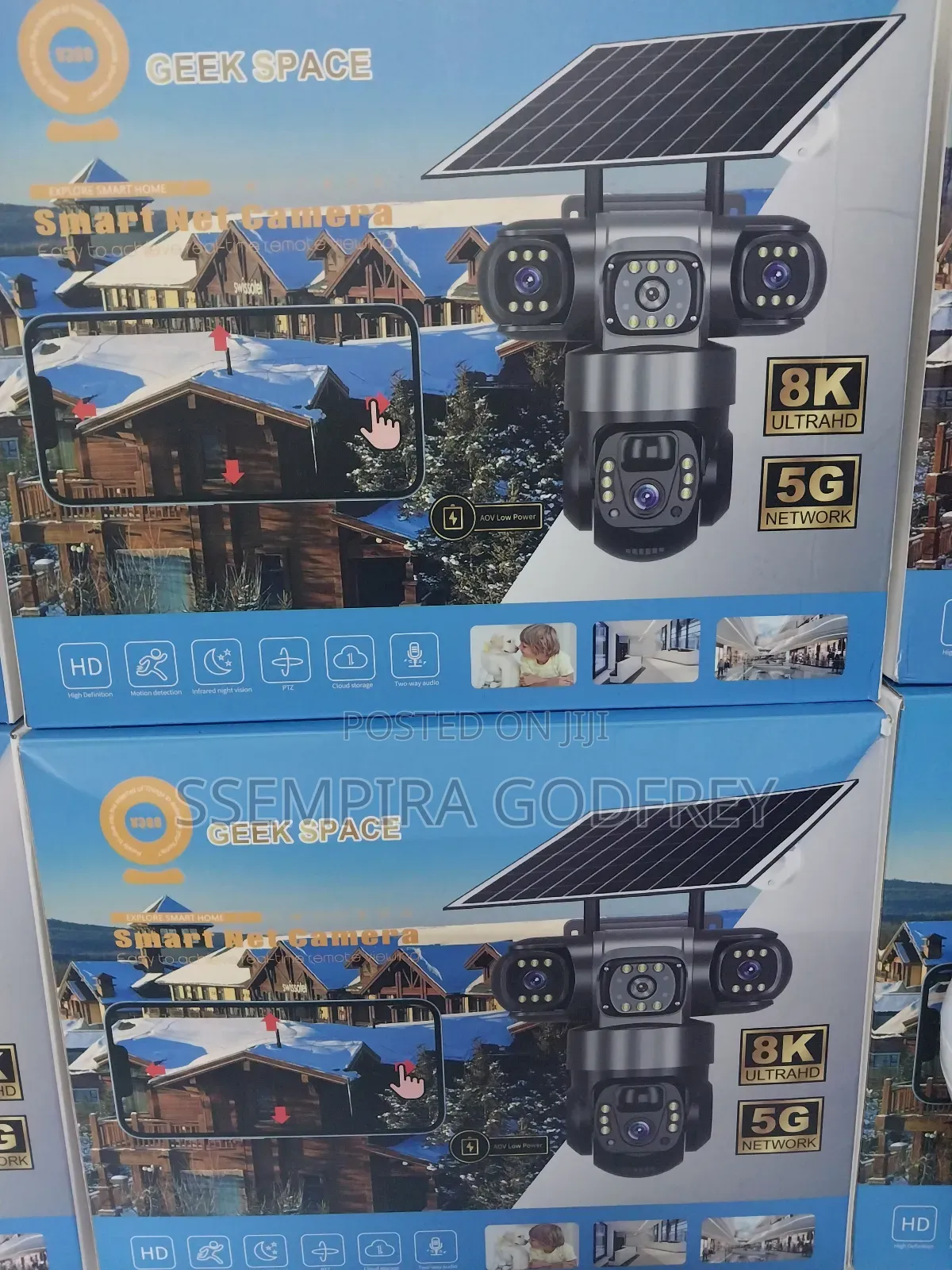 Ultra 4lens Solar Security Camera With 4g,5g Network