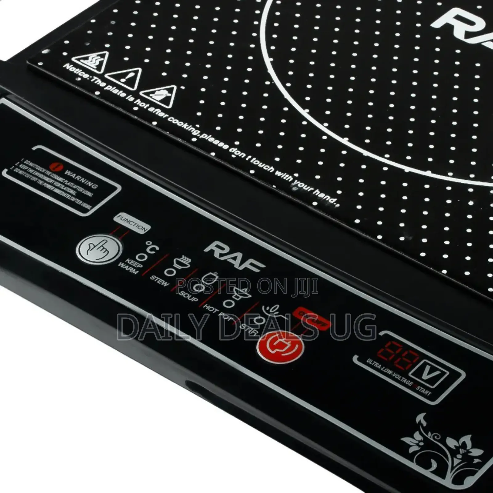 Raf Portable 2000w Digital Ceramic Induction Cooker