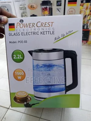 Power Crest Glass Electric Kettle