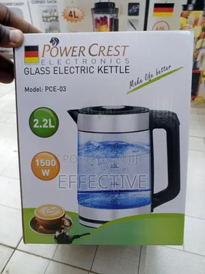 Power Crest Glass Electric Kettle