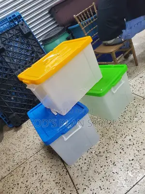 Multiple Plastic Storage Boxes