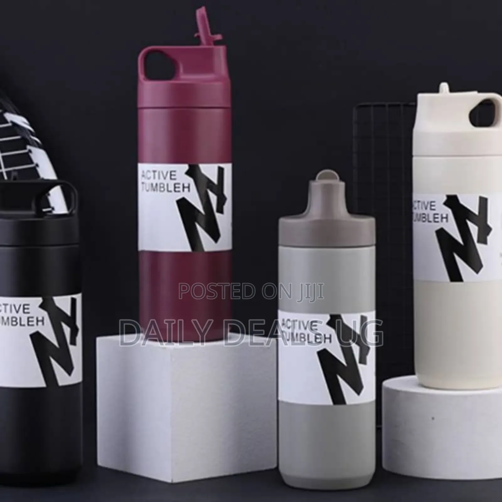 550ml Suction Nozzle Sports Kettle Stainless Steel Thermos Cup