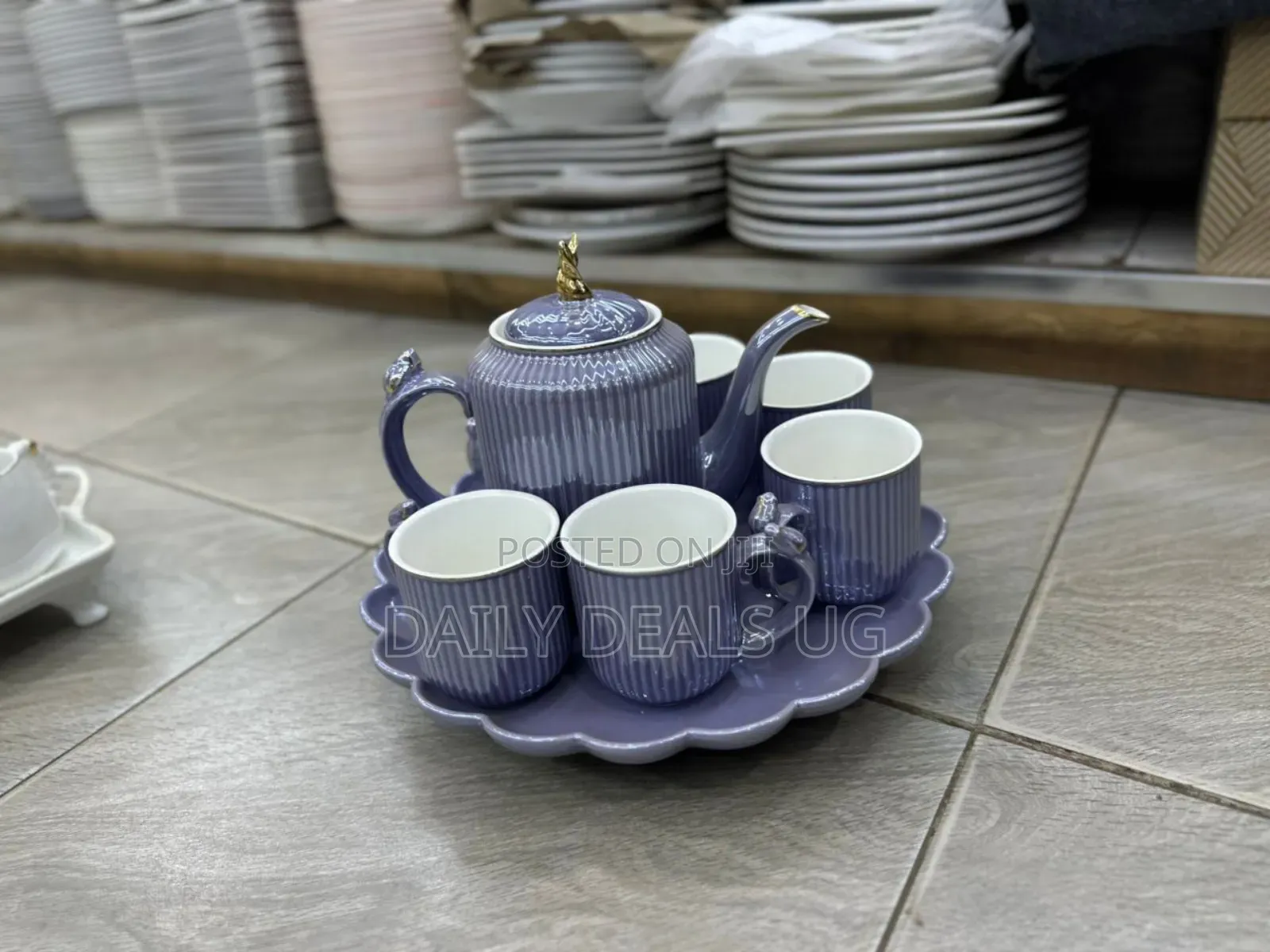 Rotating Porcelain Tea Set