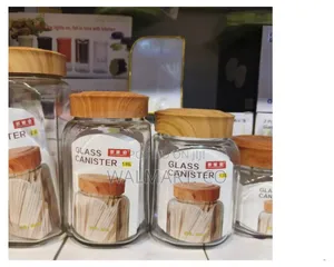 4 PCS Glass Canister