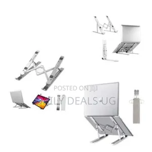 7 Level Adjustable Portable Laptop Stand -Silver