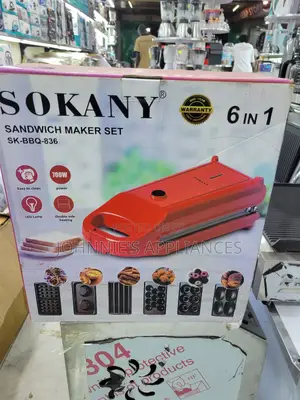 6in1 Sokany Electric Sandwich Maker Machine