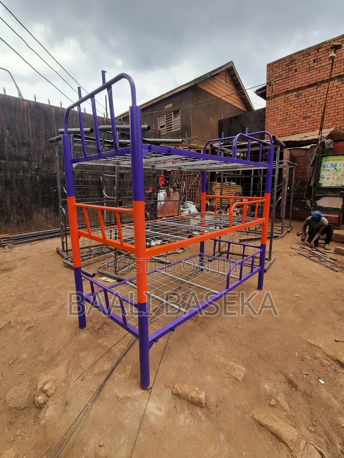 Twin Extra Long Decker/Three Beds Metallic Decker