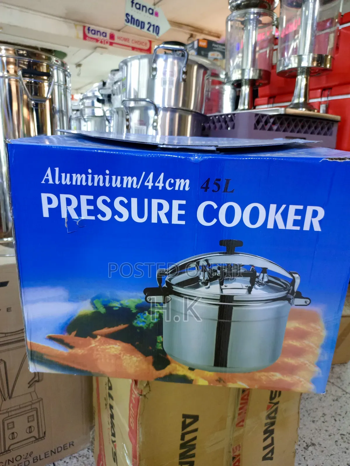 Aluminium Pressure Cooker, 44cm, 45l Model