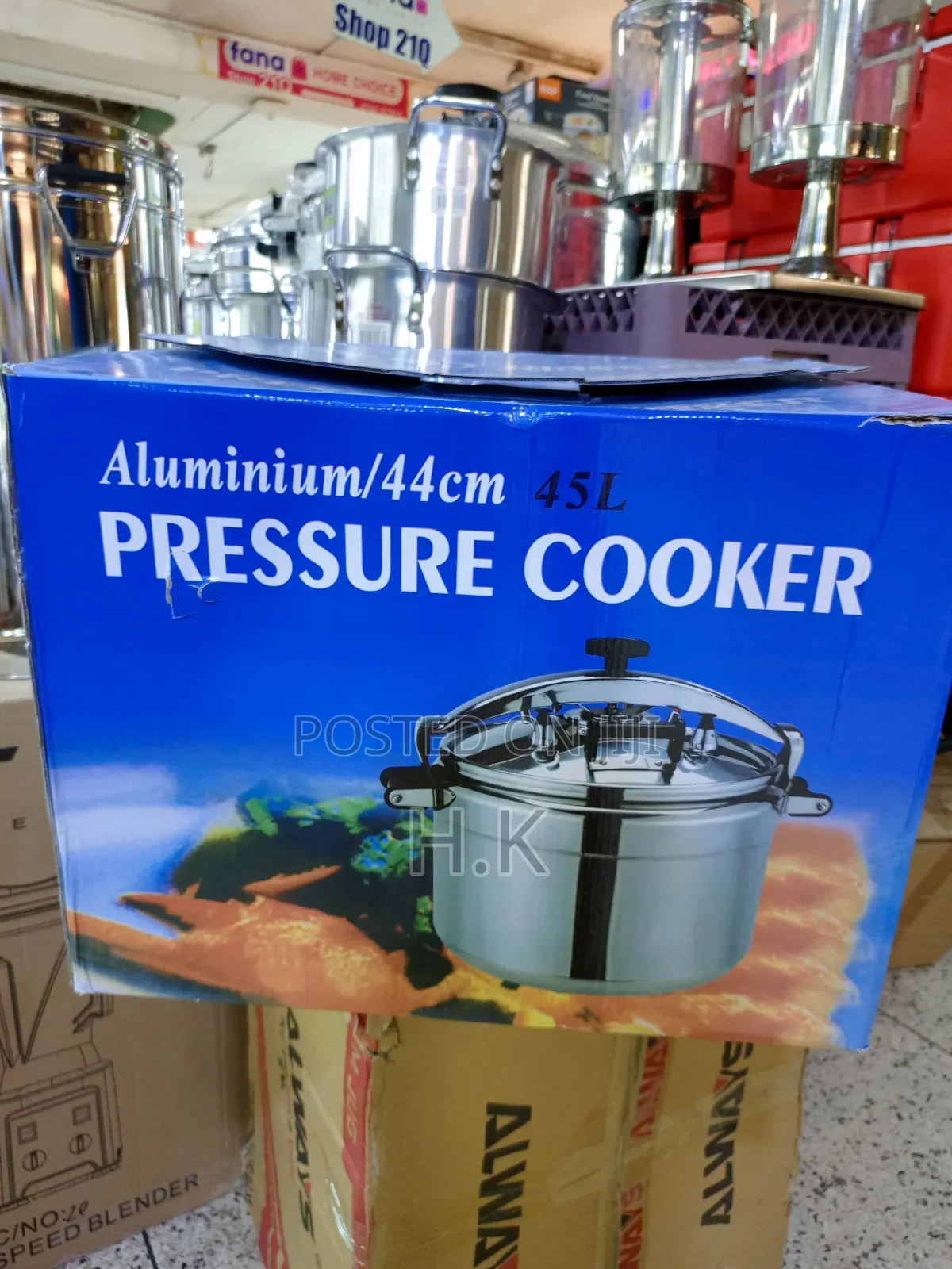 Aluminium Pressure Cooker, 44cm, 45l Model
