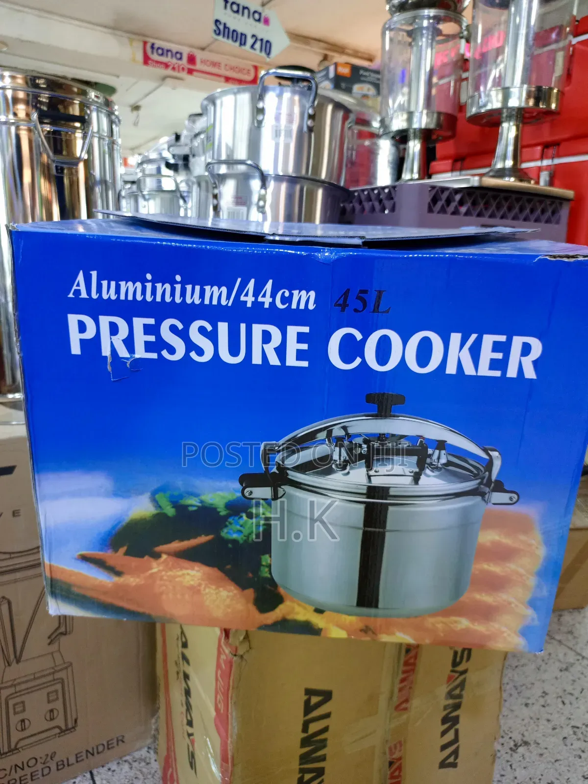 Aluminium Pressure Cooker, 44cm, 45l Model