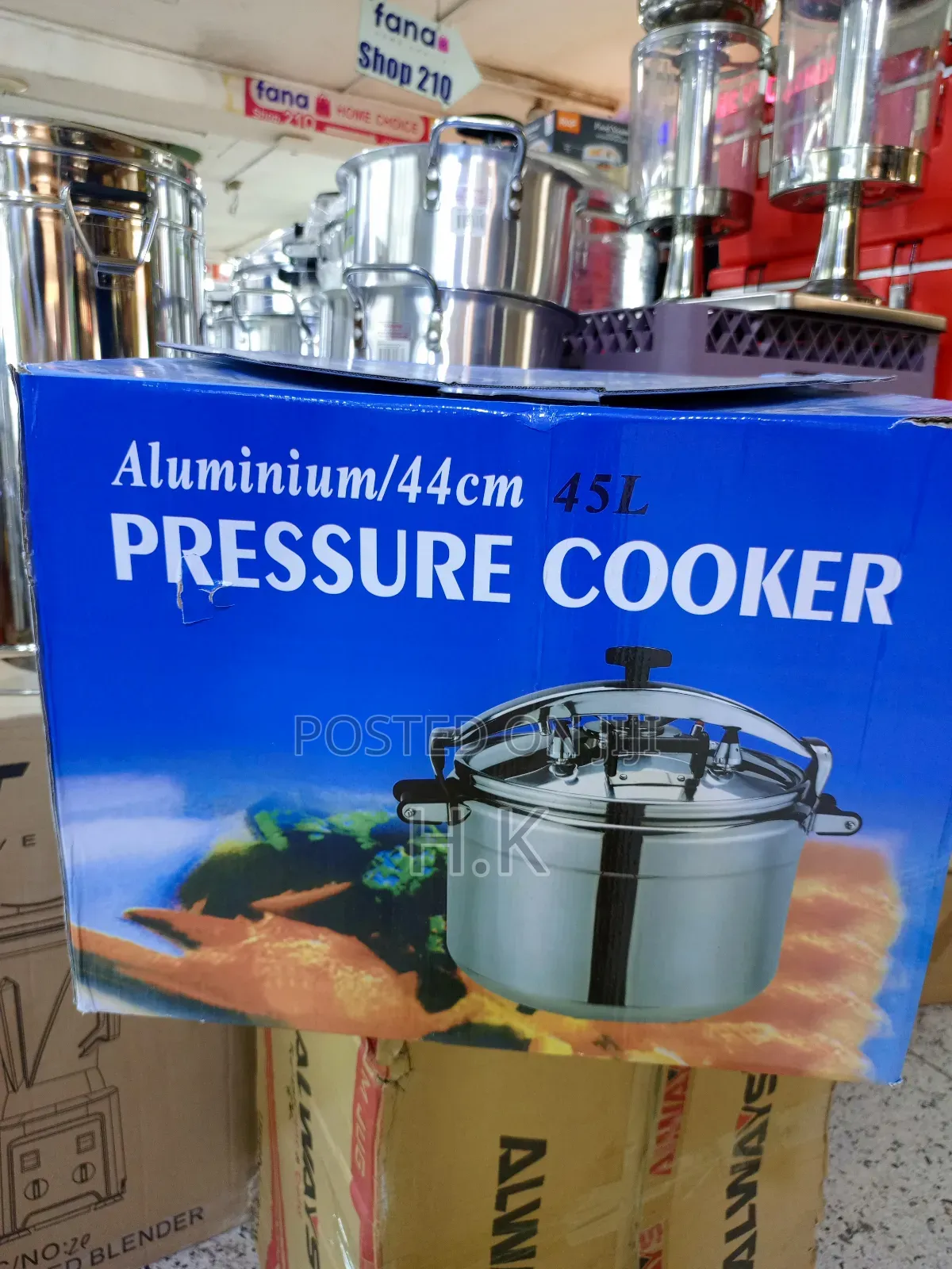 Aluminium Pressure Cooker, 44cm, 45l Model