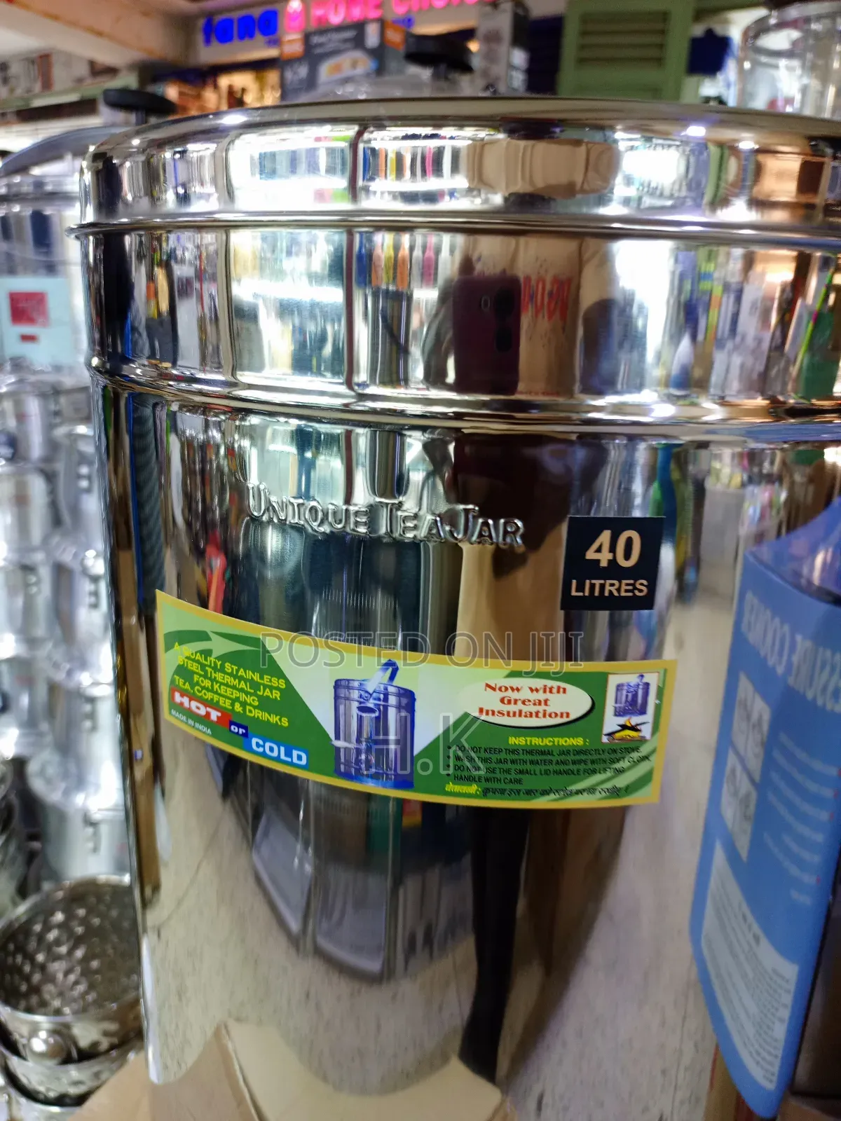 40l Stainless Steel Insulated Tea Urn or Beverage Dispenser