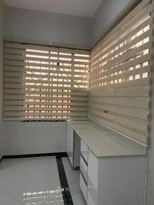 Gold Zebra Blind Curtains