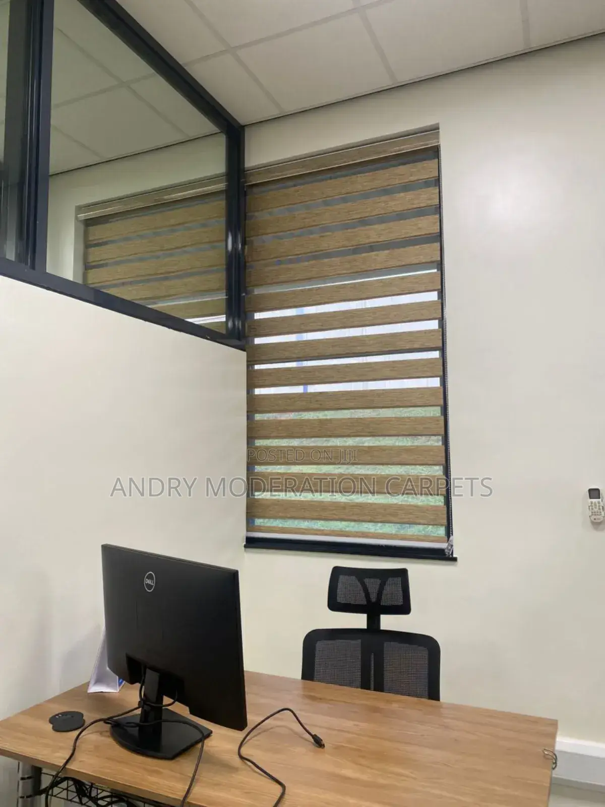 Gold Zebra Blind Curtains