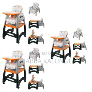 3 in 1 Convertible Baby Feeding Chair With Wheels