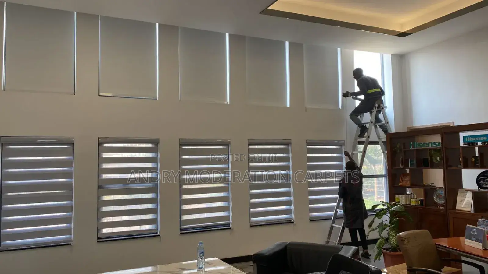 Blind Black Out Office Curtains