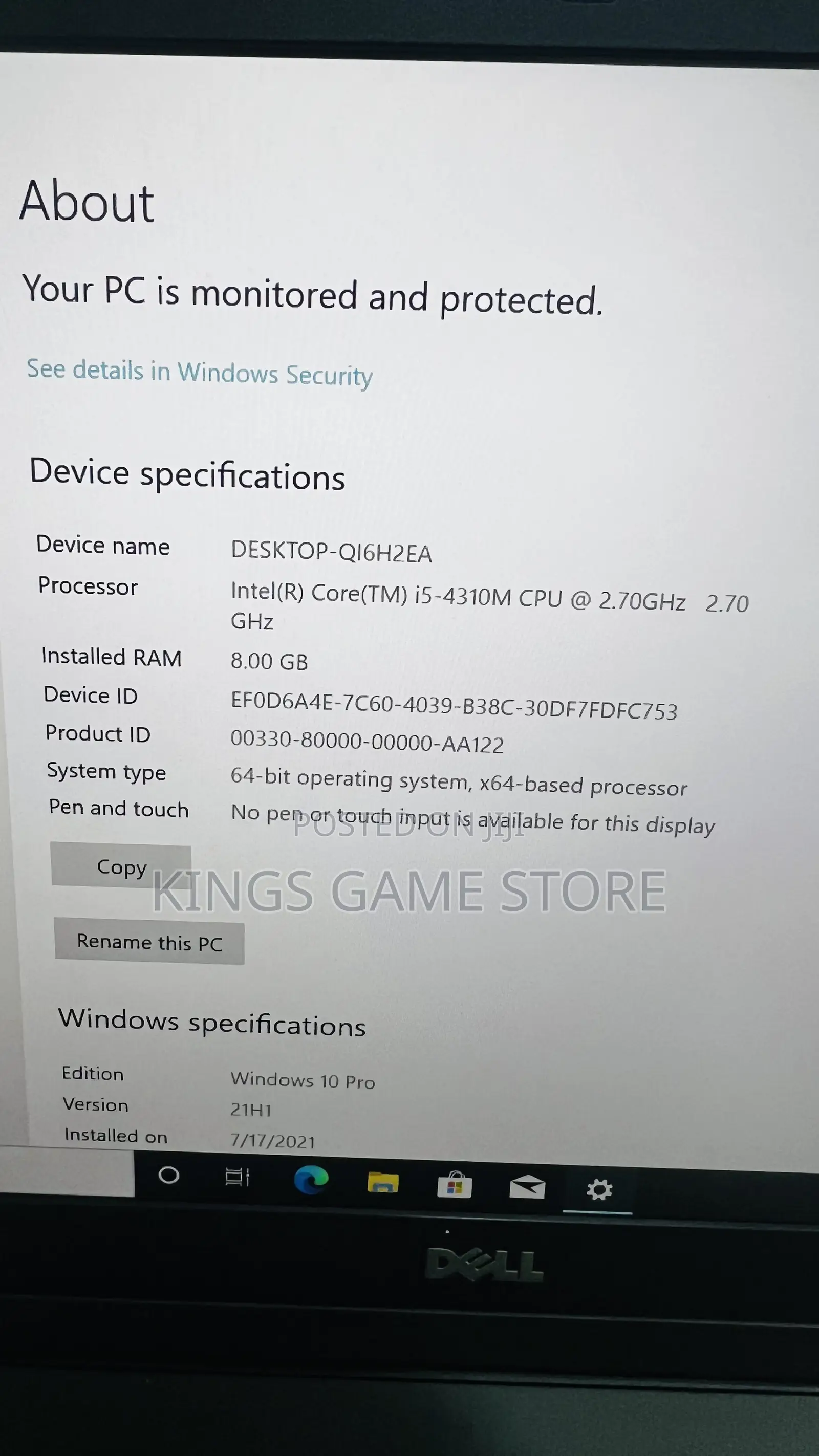 Laptop Dell Latitude E6440 8GB Intel Core I5 SSD 256GB