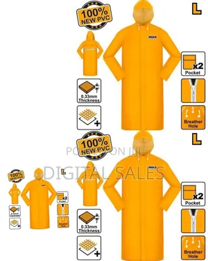 Ingco Hrctl031.L - Rain Coat - Orange##72,200