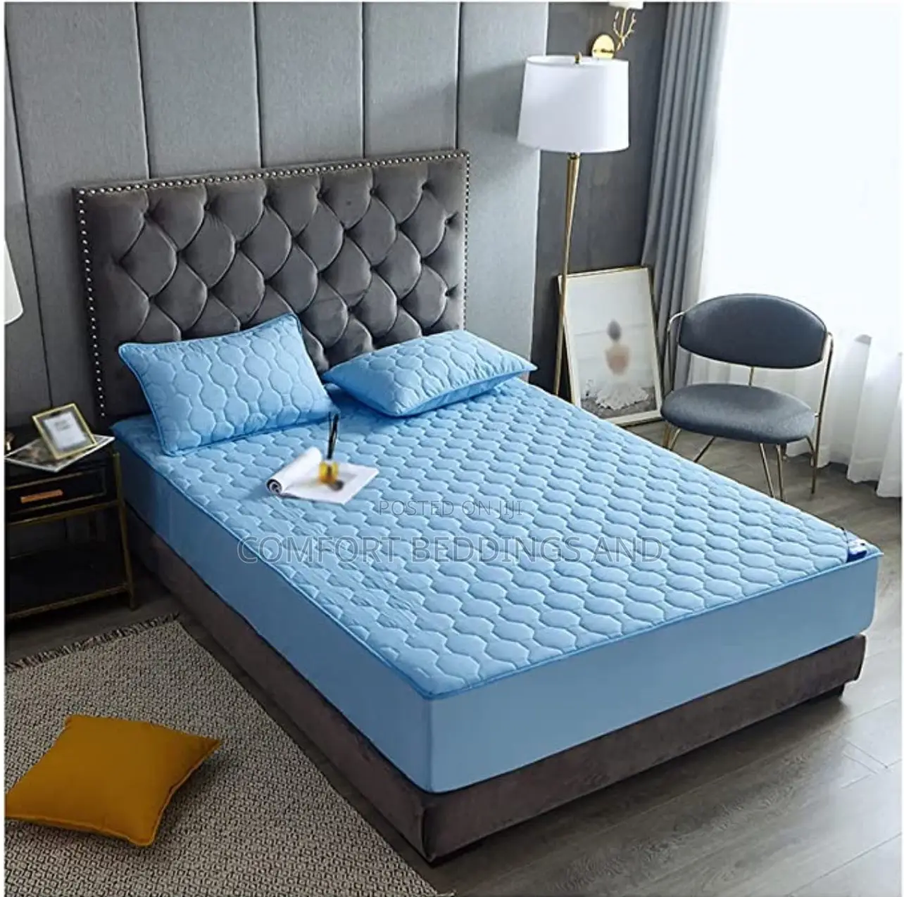 Waterproof Mattress Protector 3*6, 4*6 Blue