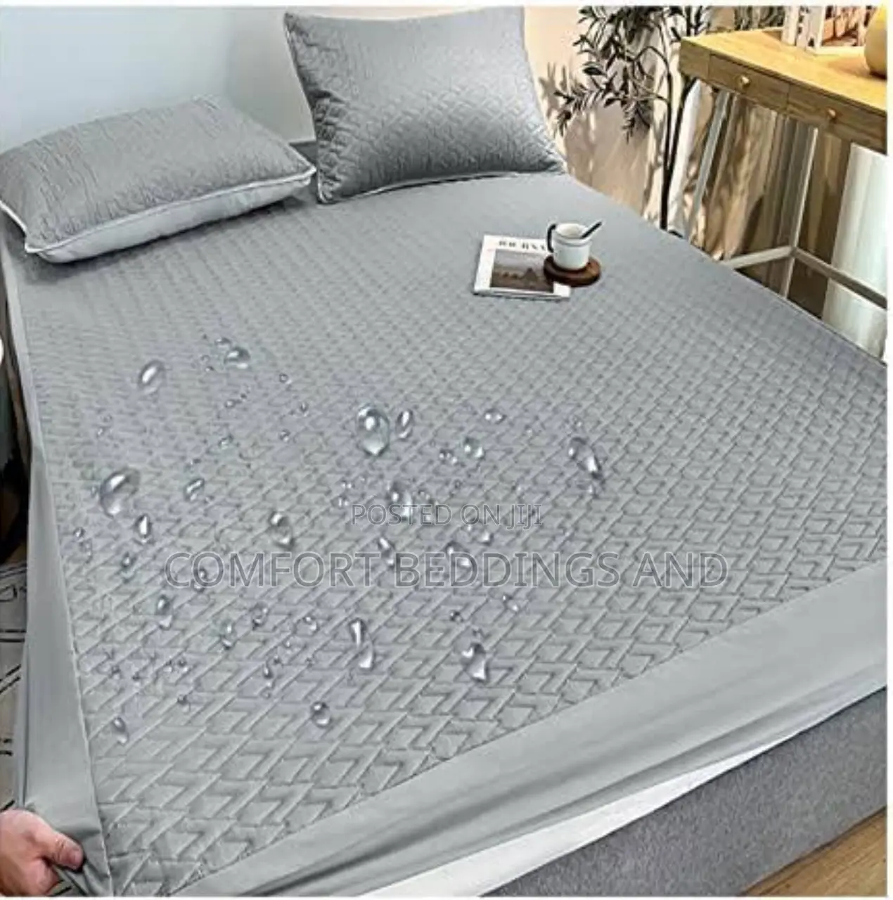 Six By Six Waterproof Mattress Protector Gray