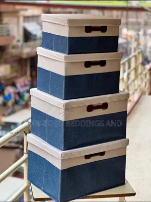 Clothes Storage Box Set Blue