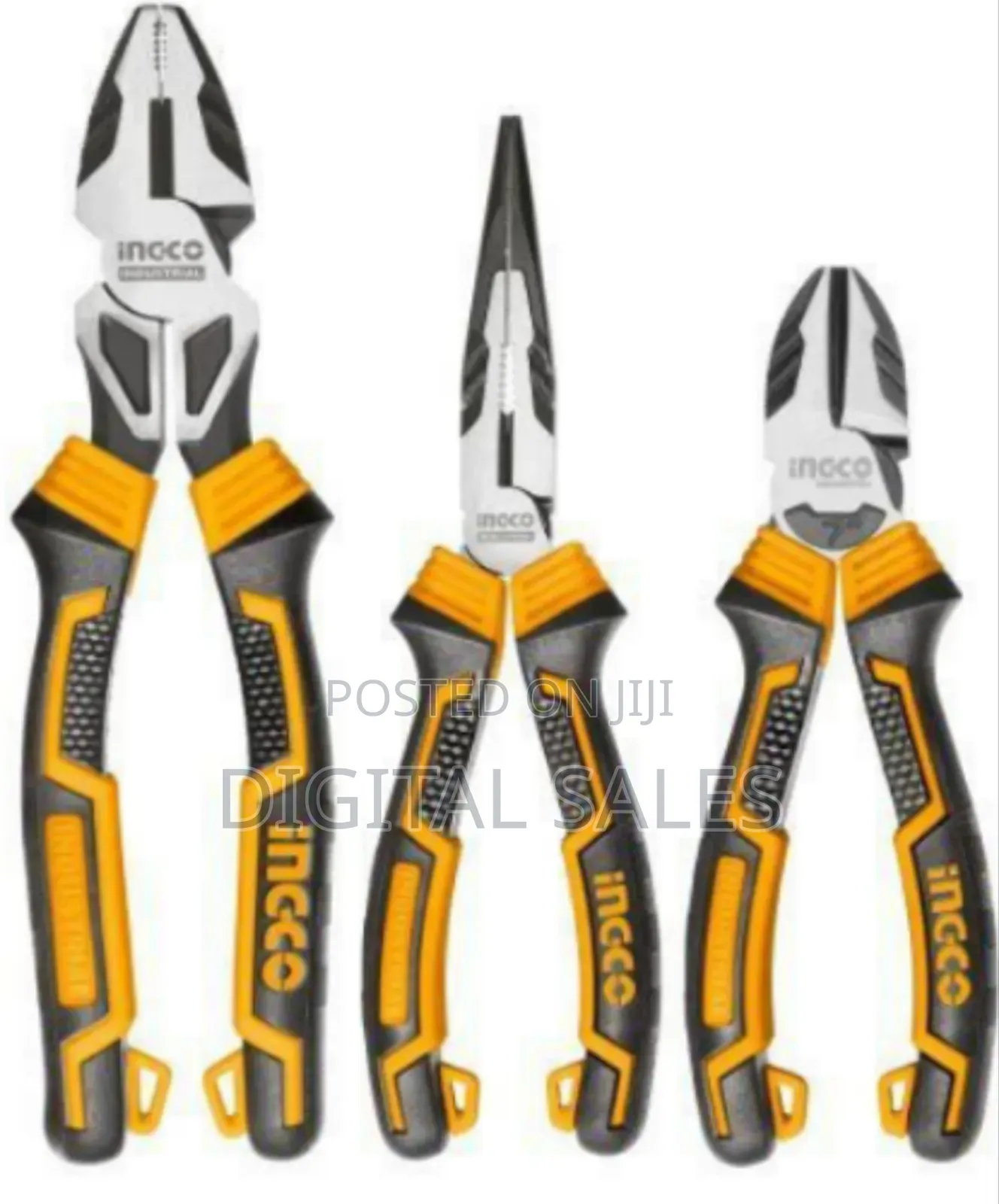 Ingco Hkhlps2832 - 3 PCS High Leverage Pliers Set - Orange
