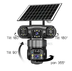8k 3lens Solar Smart Net 10x-zoom Surveil Camera