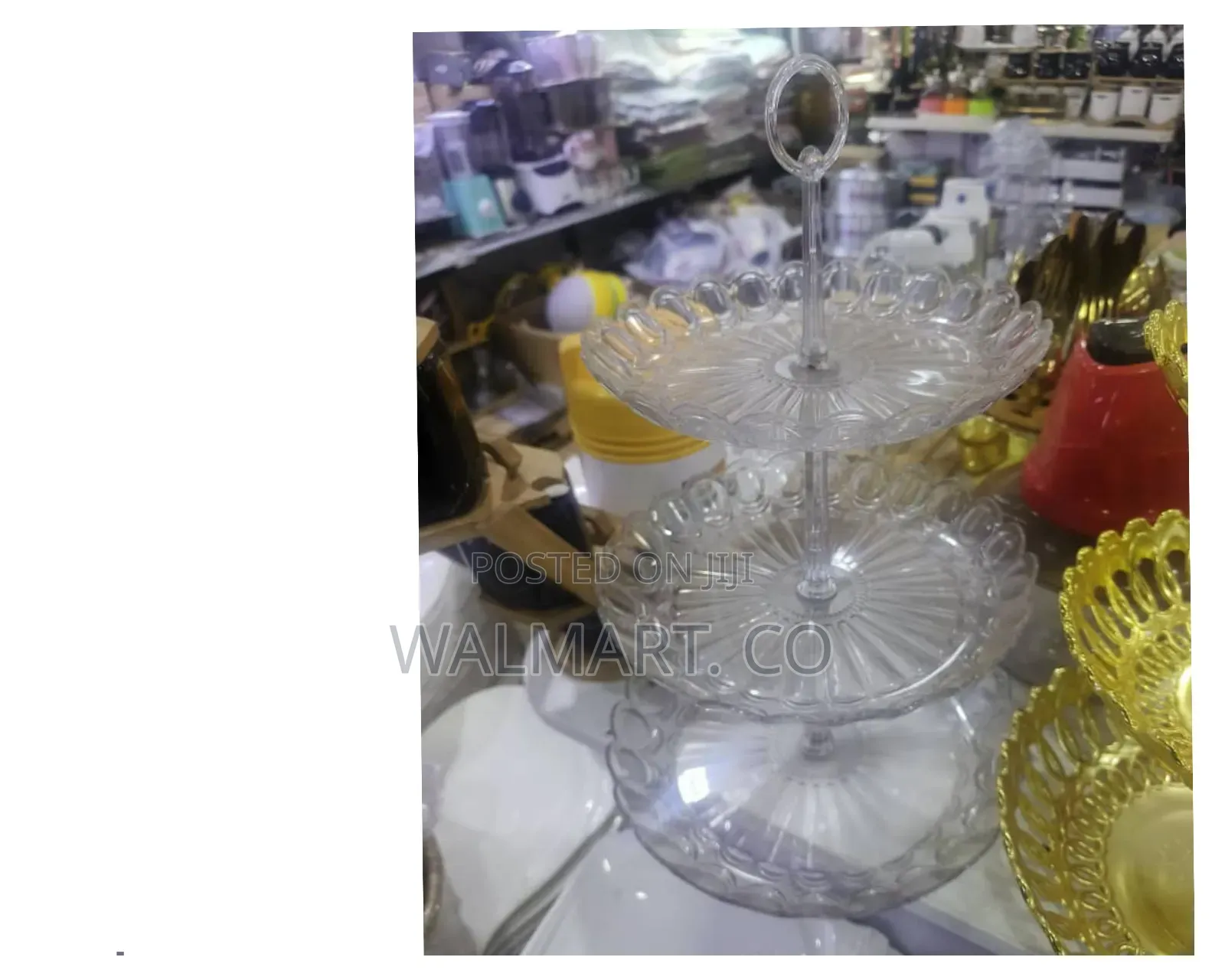Glass Cup Cake Holder