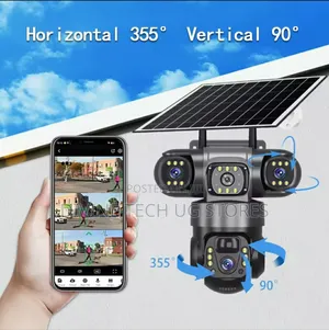 3 Lens 5g Solar Ai Human Detection Security Camera