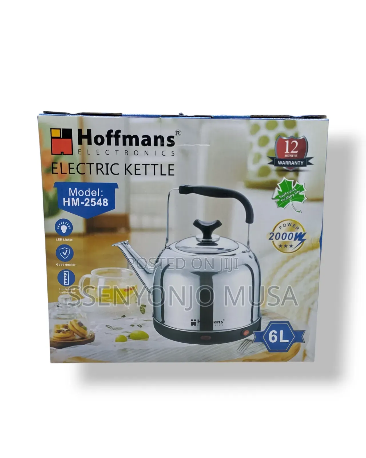 Hoffmans Hm-2548 6l Electric Kettle - 2000w