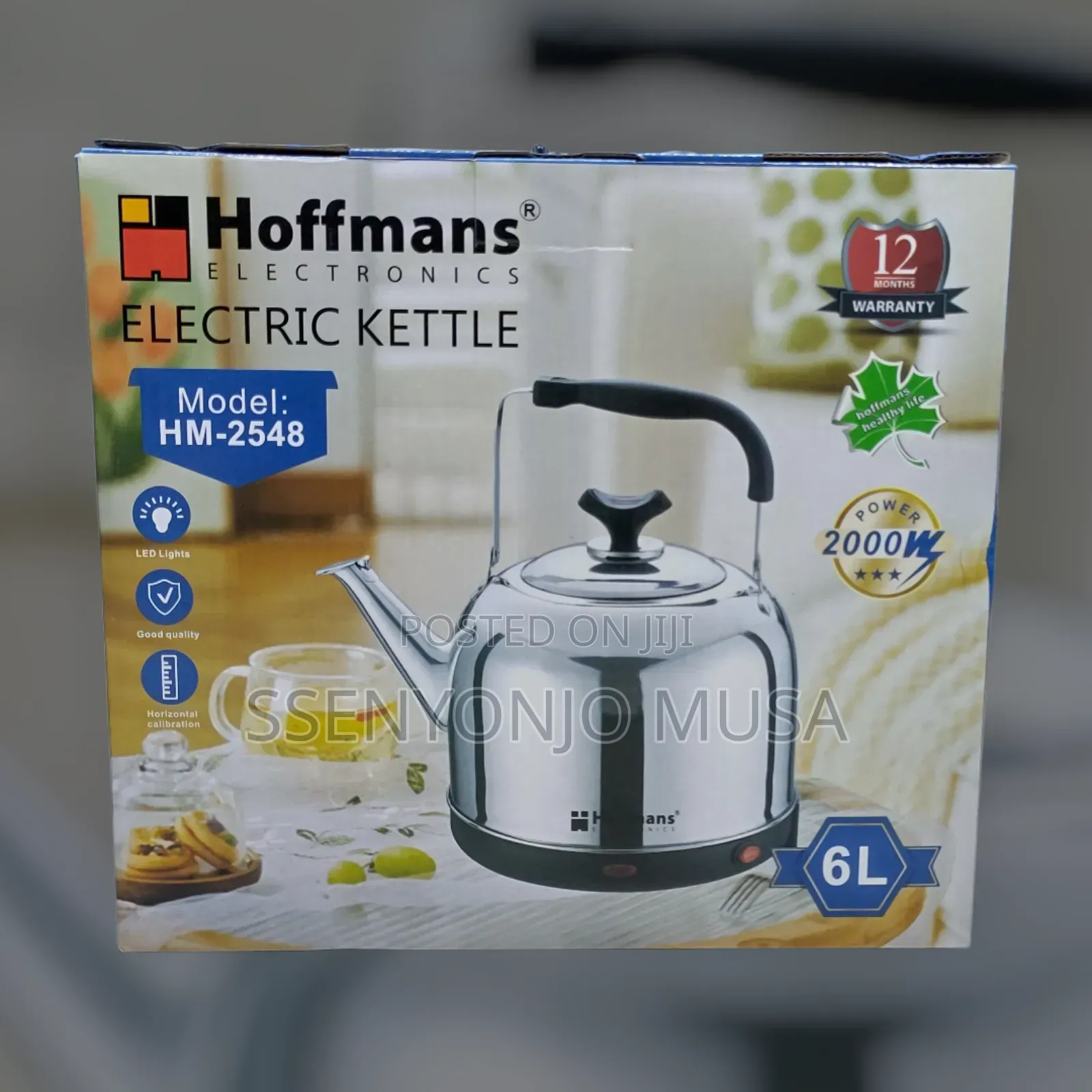 Hoffmans Hm-2548 6l Electric Kettle - 2000w