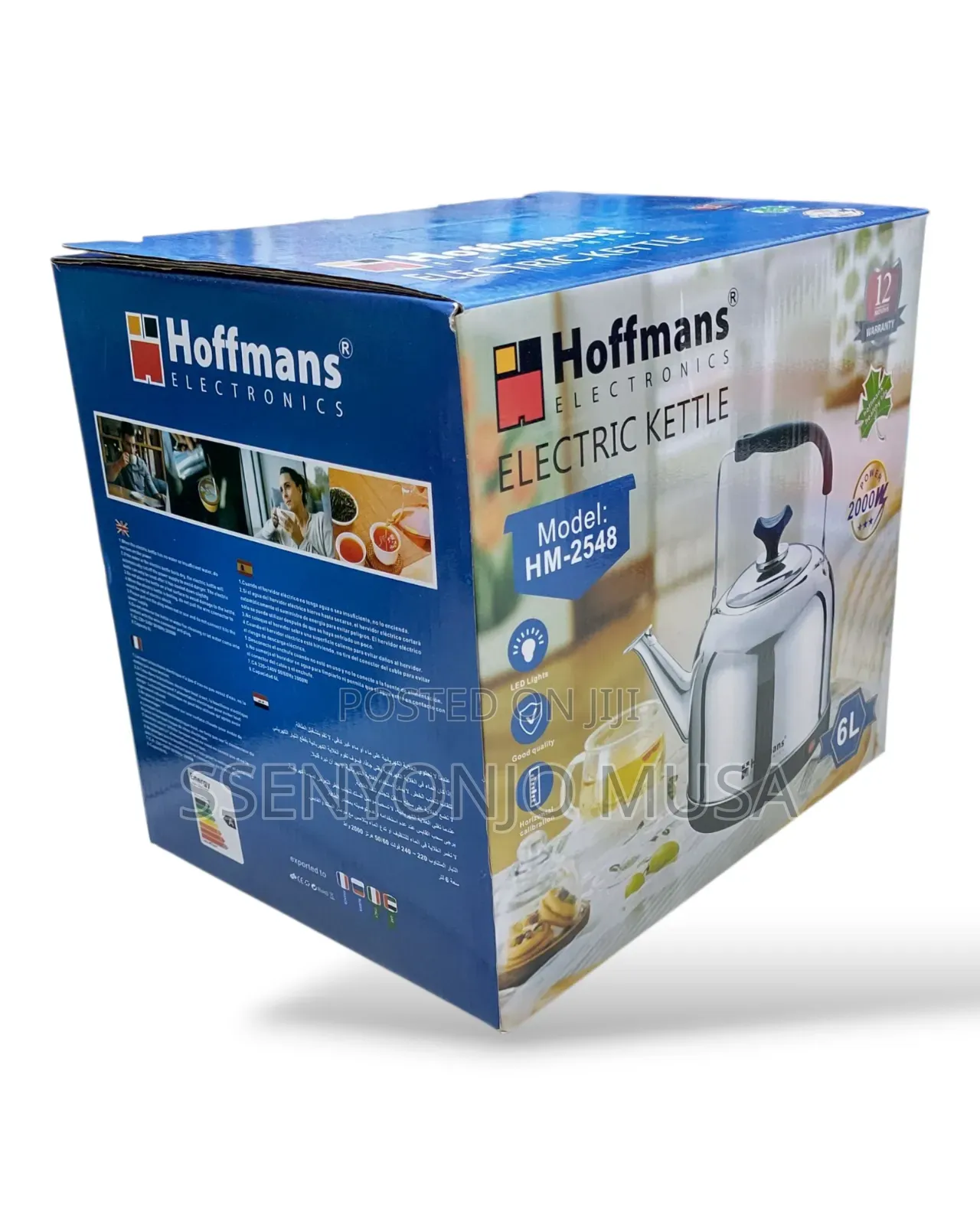 Hoffmans Hm-2548 6l Electric Kettle - 2000w