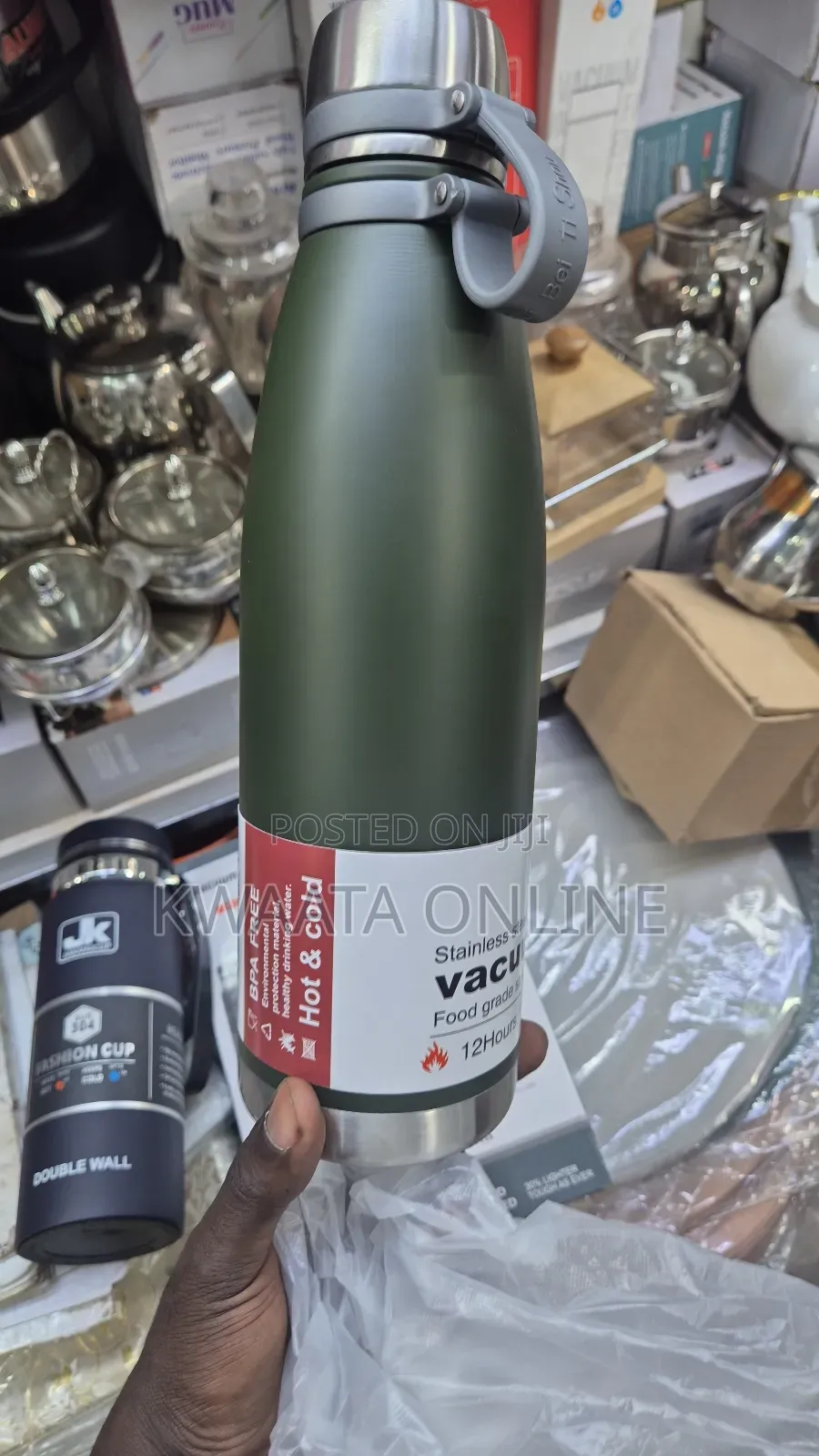 650ml Double Vacuum Stainless Steel Insulated Water Bottle With Handle