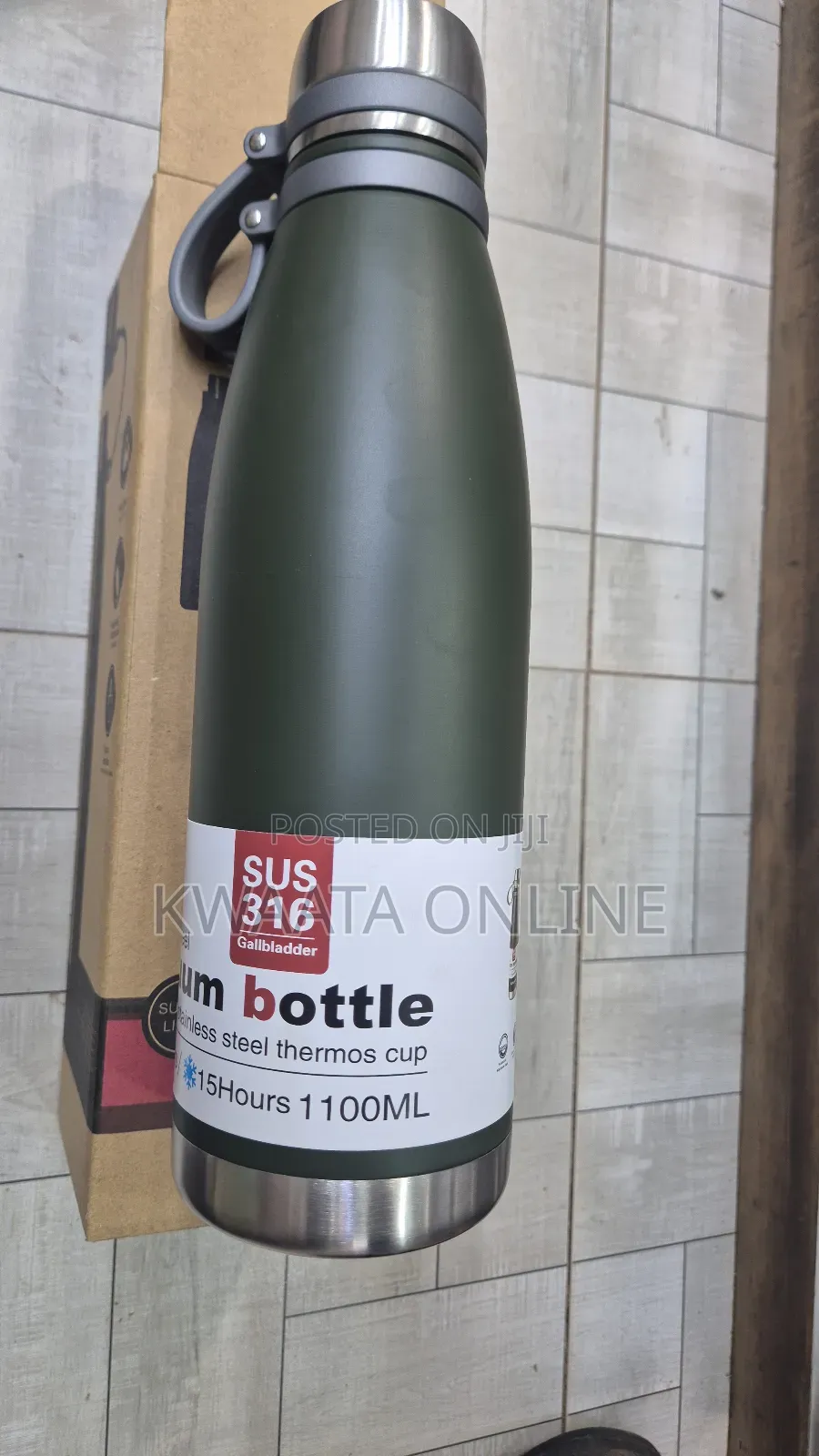 650ml Double Vacuum Stainless Steel Insulated Water Bottle With Handle
