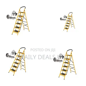 Ingco Hlad09061 -Steel Ladder -Orange