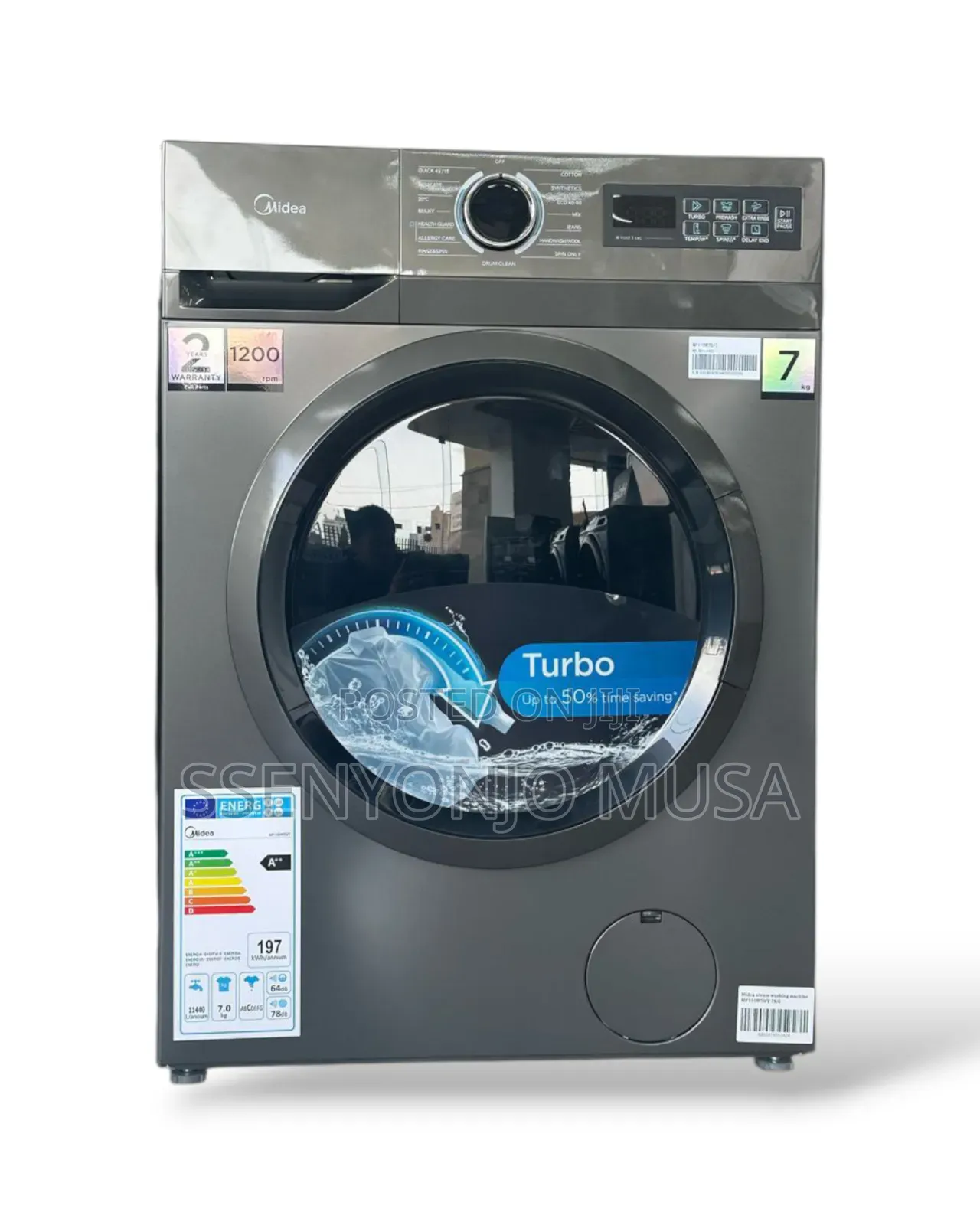 Midea 7kg Front Load Washing Machine - Fully Automatic