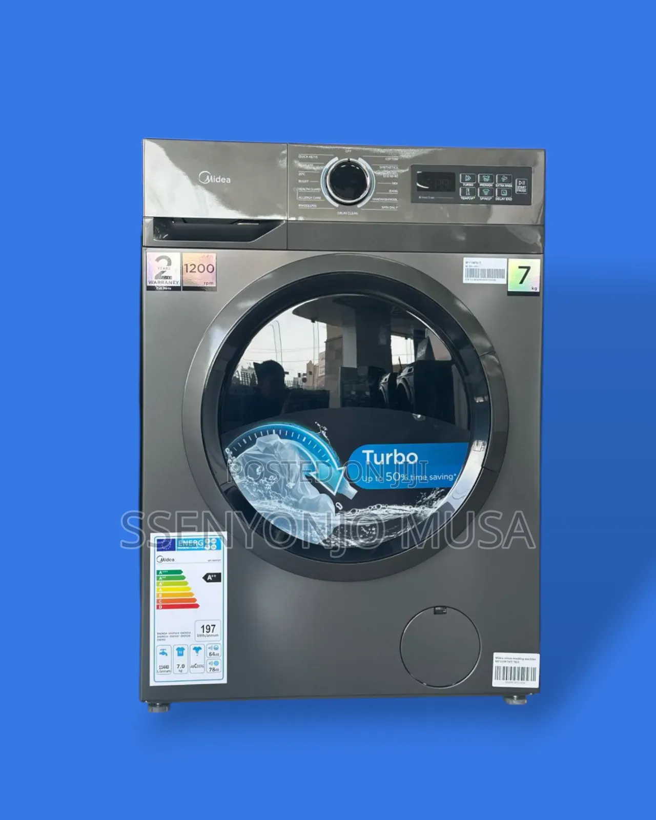 Midea 7kg Front Load Washing Machine - Fully Automatic
