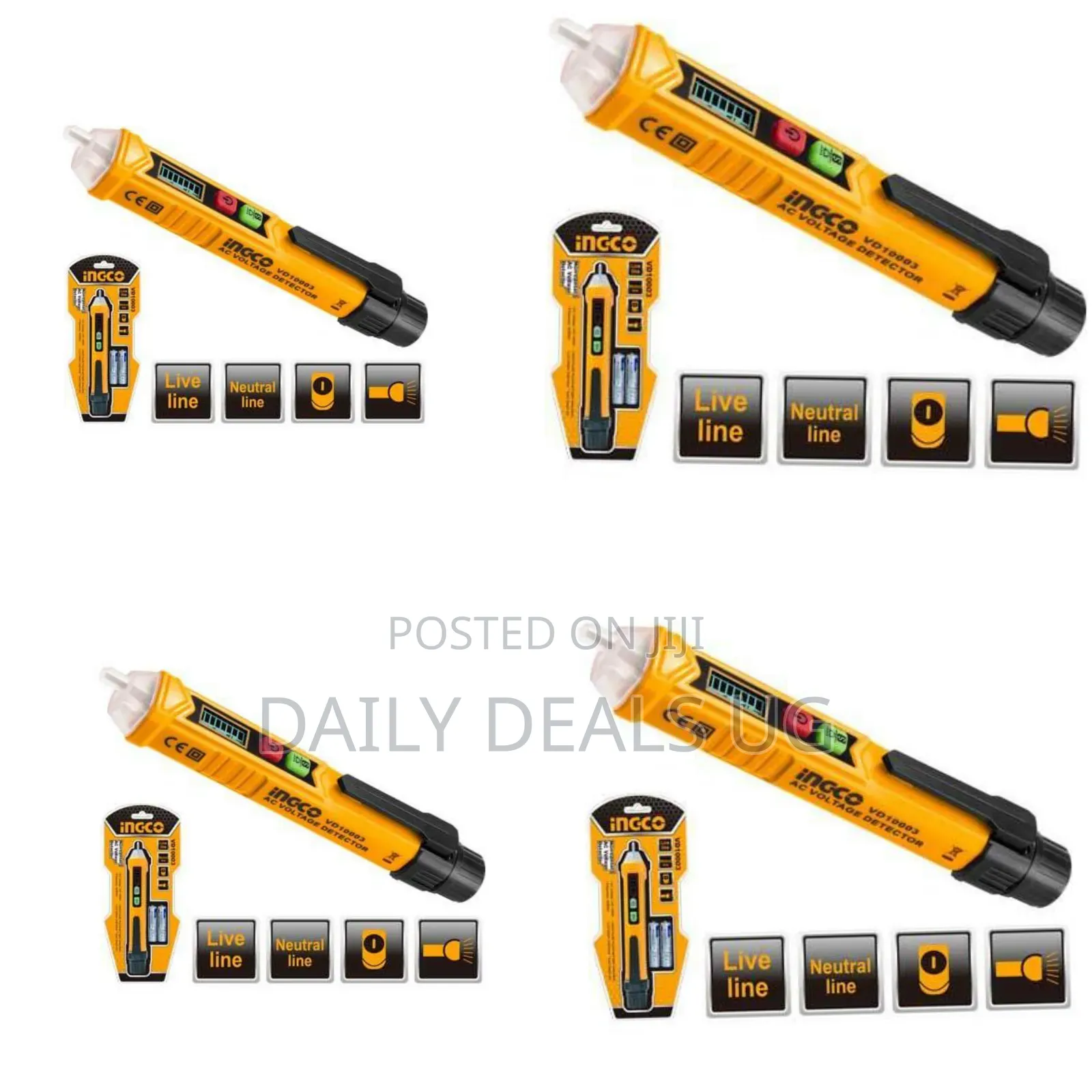 Ingco Vd10003 -Ac Voltage Detector -Orange