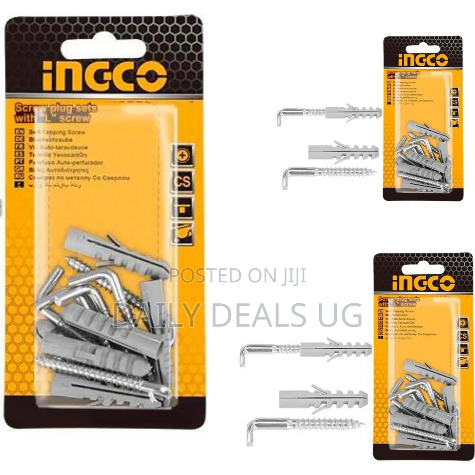 Ingco Hwspk5032 -Screw Plug Sets With L Screw -Orange