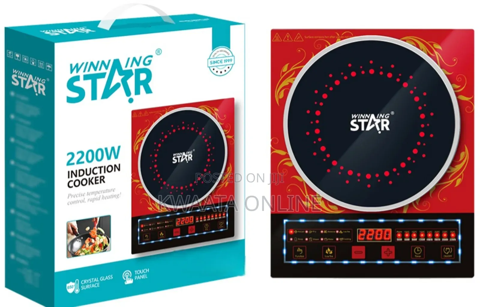 St-9674 Winning Star 2200w Single Induction Cooker With Multifunction